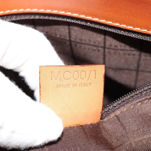 CELINE Macadam Canvas Tote Bag PVC Brown Gold - Picture 10 of 15